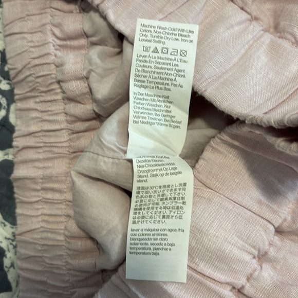 J. Crew 100% linen pink skirt. Size M - Picture 7 of 8